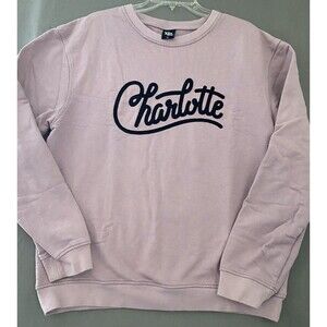 704 Shop Rare Charlotte NC Crewneck Adult XL Light Purple Sweatshirt Embroidered